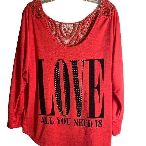 Roman Fashion Tops - ROMAN Fashion Women's Pink Top Size 1X